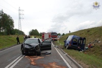 CZŁUCHÓW WYPADEK NA KRAJOWEJ 25 (2)
