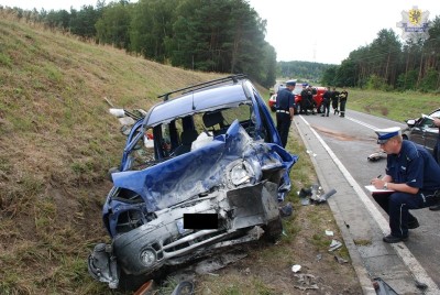 CZŁUCHÓW WYPADEK NA KRAJOWEJ 25 (3)