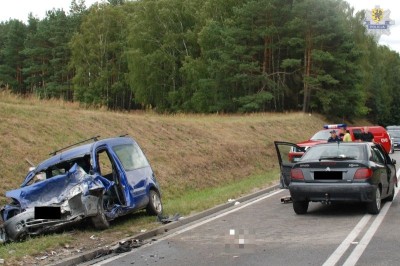 CZŁUCHÓW WYPADEK NA KRAJOWEJ 25 (4)