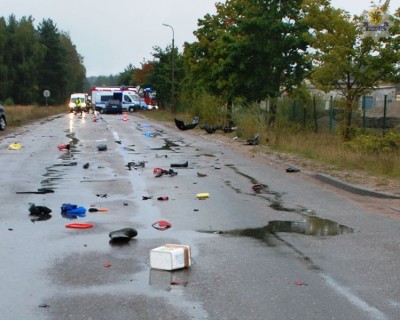 kościerzyna sroda  wypadek