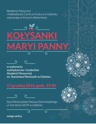 koncert adwentowy plakat www