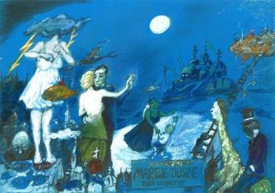 teatr plakat autorstwa Janusza Wiśniew-skiego