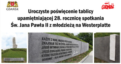 westerplatte tablica Jana Pawła II