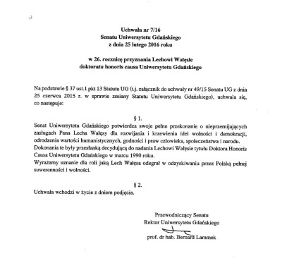 uchwala senatu ug walesa