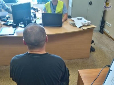 pol lebork policjant falszywy