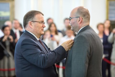 czaplicki andrzej Belweder Złoty Krzyż Zasługi dla A.Czaplickiego sm